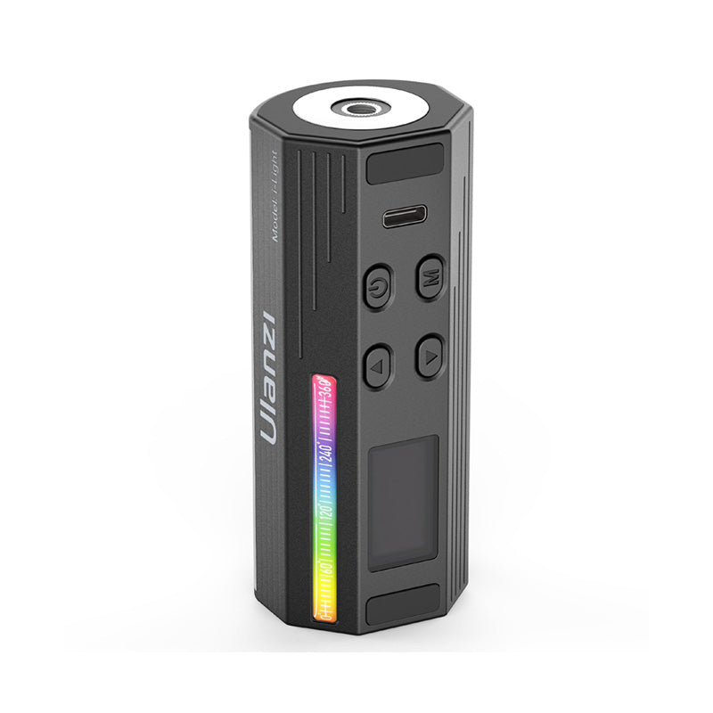 Ulanzi Compact Magnetic RGB LED Tube Light with control buttons and USB-C port