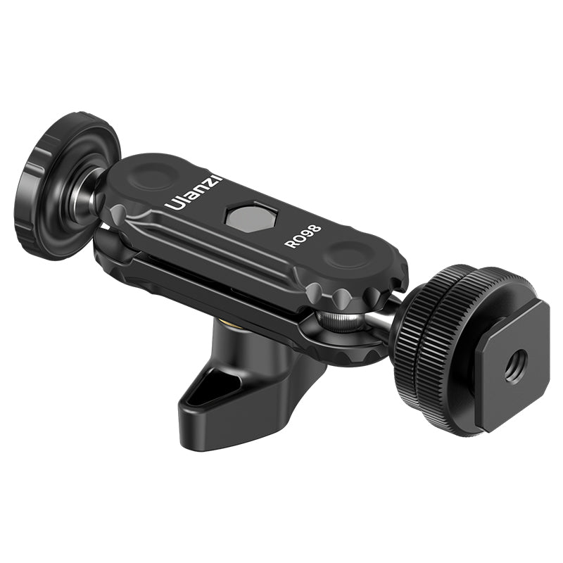 Ulanzi R098 Double Ball Head with adjustable angles and cold shoe mount