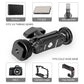 Ulanzi R098 Double Ball Head compatible with monitor, fill light, and microphone.