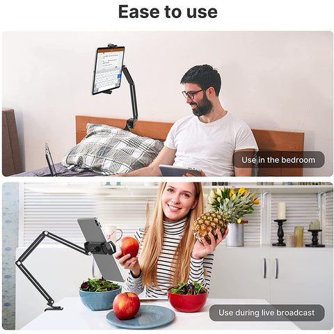 VIJIM Metal iPad Tablet Holder for Bed or Desk