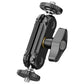 Ulanzi R102 Double Ball Head side angle with dual adjustable joints and knob.