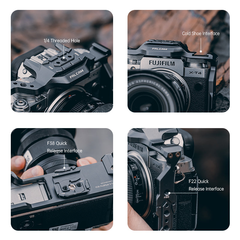 Falcam F22 & F38 Quick Release Camera Cage for FUJIFILM X-T4