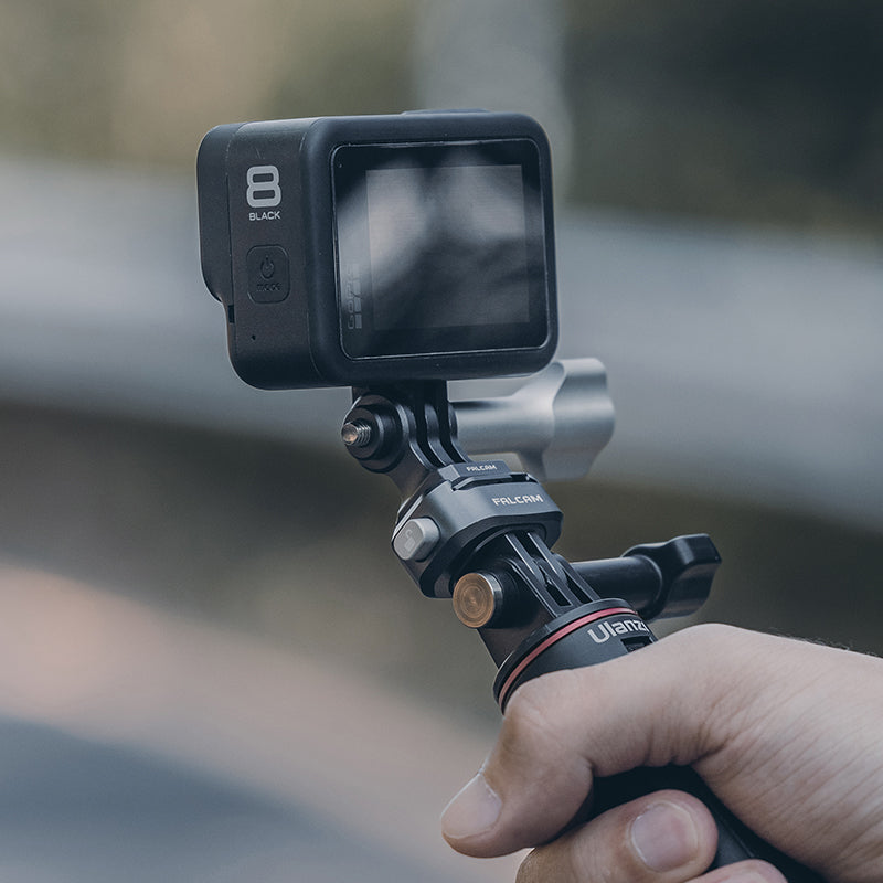 TREPIED,Ulanzi universel Gopro Selfie trépied Action caméra prolonger  trépied Mini voyage Vlog trépied pour Gopro 8 7 6 5 Hero noir