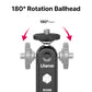Ulanzi R098 Ball Head with 360° rotation adjustment for versatile positioning.