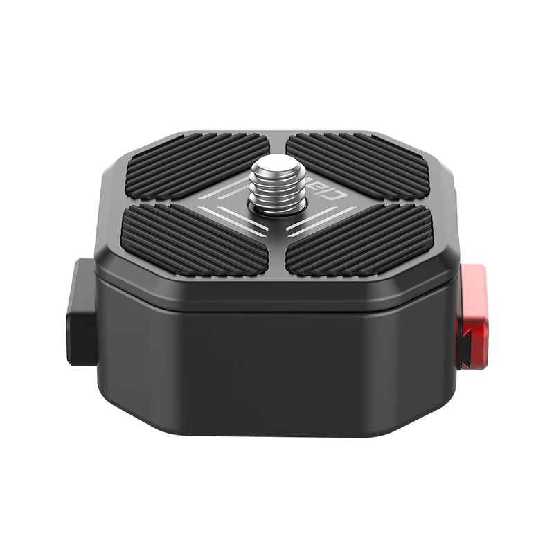 Ulanzi Quick Release Plate with 1/4 screw hole and Cold Shoe Mount for cameras.