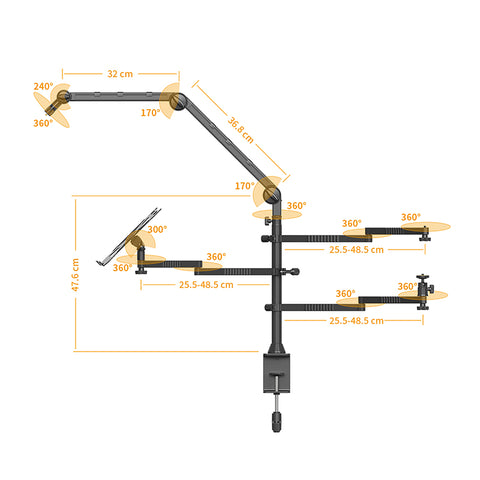 VIJIM LS21 Desk Mount Stand