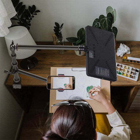 VIJIM LS11 Camera Mount Desk Stand with Auxiliary Holding Arm
