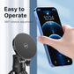 Hand adjusting Ulanzi R101 magnetic mount with iPhone for 360-degree rotation.