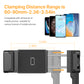 Ulanzi ST-30 phone clip showing clamping range of 60-90mm for various phones.
