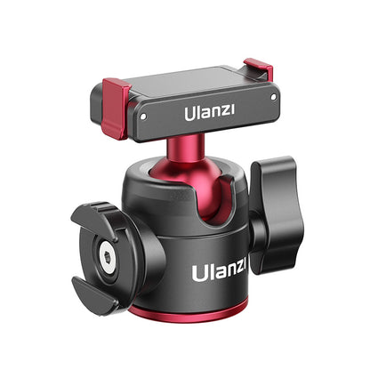 Ulanzi U-180 Magnetic Quick Release Ball Head for DJI Action 3/4 - Black and Red.