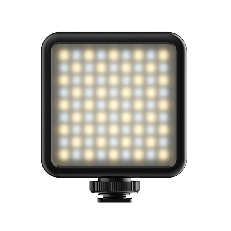 Ulanzi VIJIM VL81 LED light with white LEDs for adjustable lighting in videos.