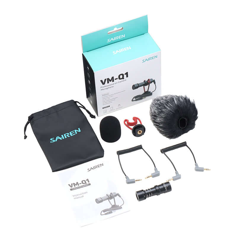 Ulanzi SAIREN VM-Q1 microphone kit with accessories and packaging.