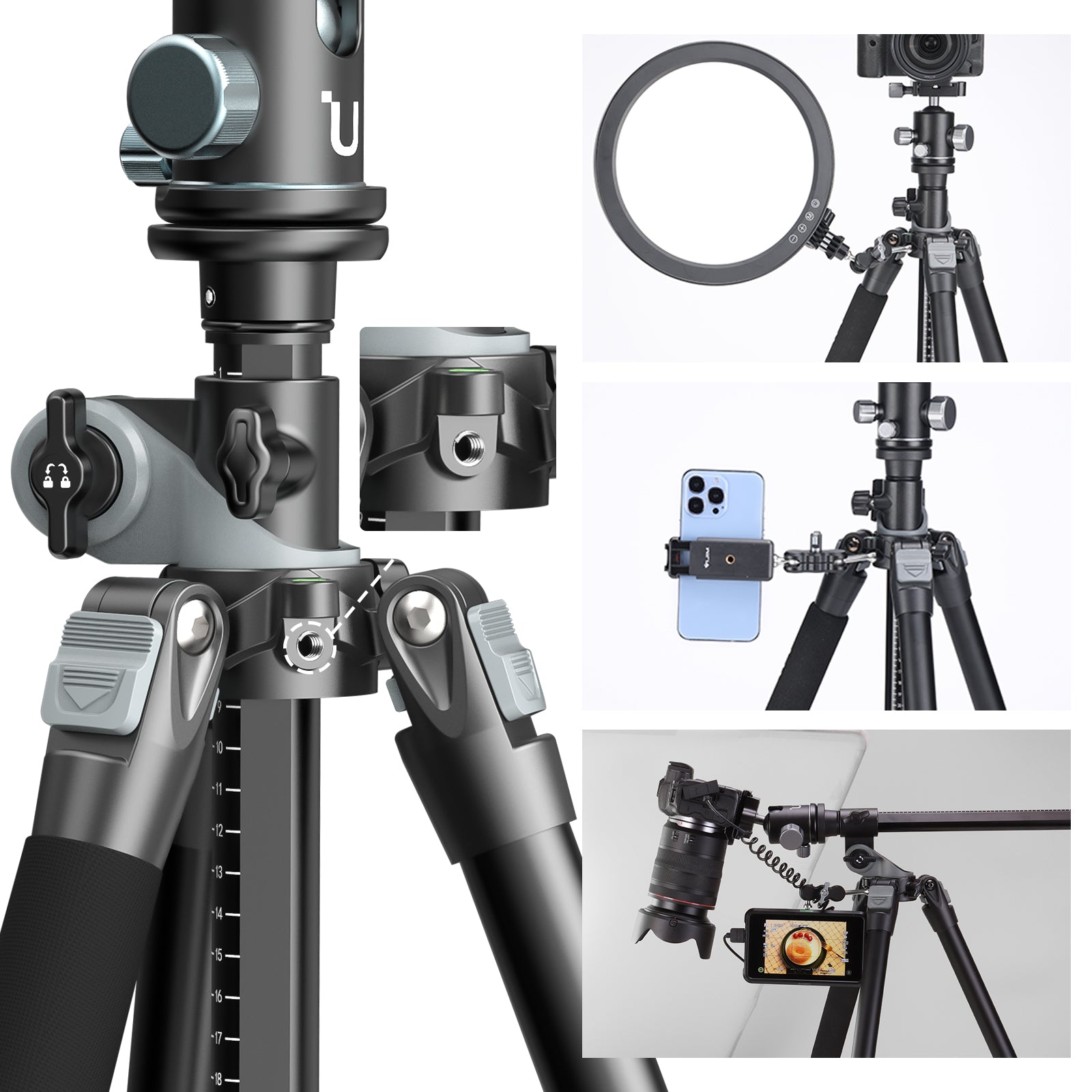 Ulanzi MT-59 Multifunction Aluminum Alloy Camera Monopod Tripod