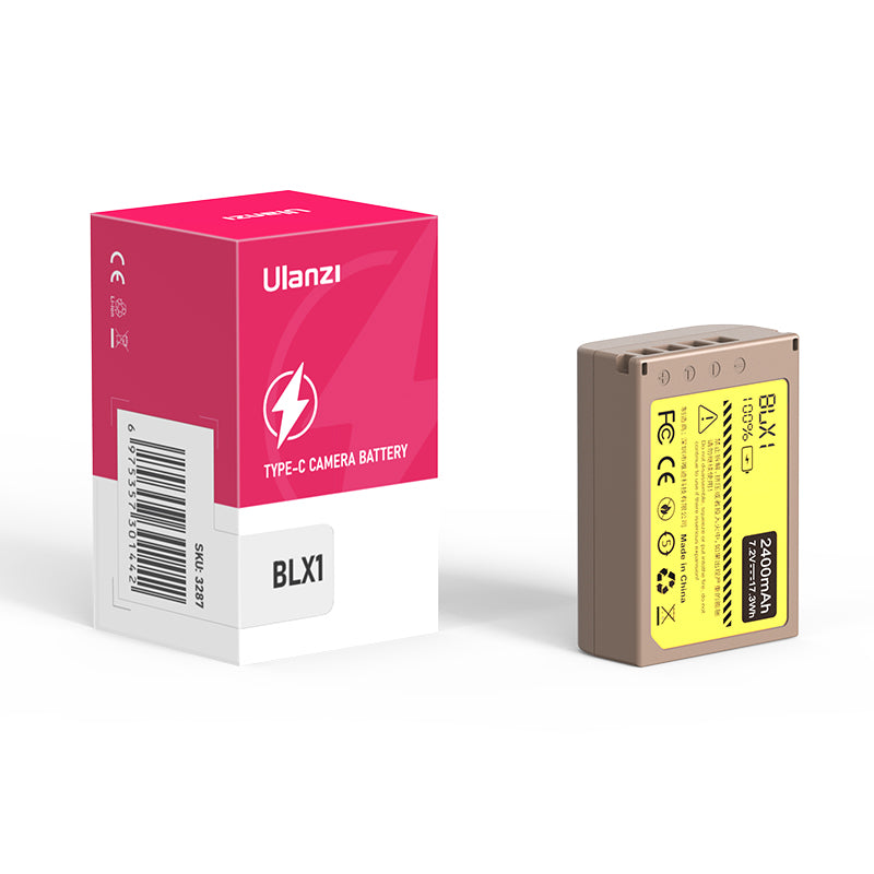 Ulanzi Olympus BLX-1 Type Lithium-Ion Battery with USB-C Charging Port (2400mAh) 3287