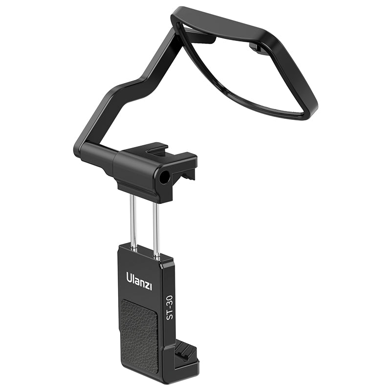 Ulanzi ST-30 phone clip with adjustable rear mirror for smartphone photography
