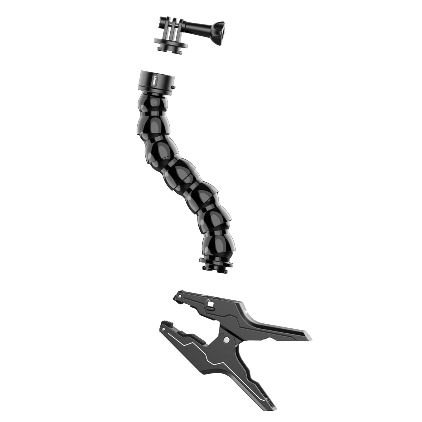 Ulanzi Go-Quick II Magnetic Clamp with adjustable flexible arm and clip components