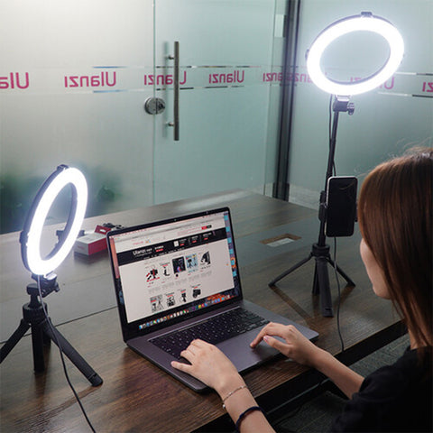 VIJIM Ring Light with Vlog Tripod Kit (Pair) 2209
