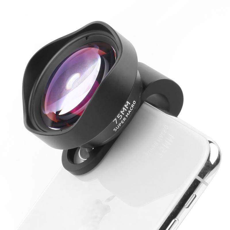 Kit Objectifs Téléphone Universel Grand Angle 0.45x + Macro 12.5x - Clip + Sac De Rangement