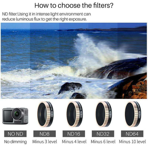 DJI Osmo Action ND Filters (ND8 ND16 ND32 ND64) - ULANZI Store