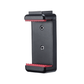 Ulanzi ST-07 Vlog Smartphone Tripod Mount. Black smartphone holder with red grip.