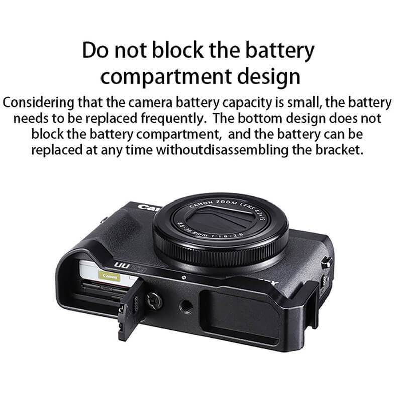 UURig L Cold Shoe Microphone Vlog Mount for Canon G7X Mark III 