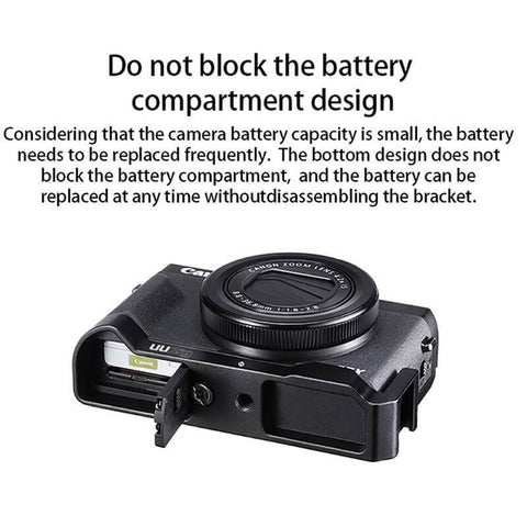 UURig L Cold Shoe Microphone Vlog Mount for Canon G7X Mark III 