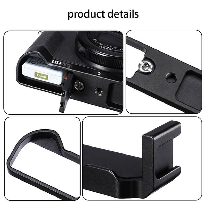UURig L Cold Shoe Microphone Vlog Mount for Canon G7X Mark III 