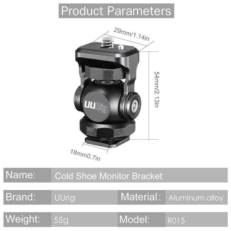 UURig R015 Cold Shoe Monitor Mount - ULANZI