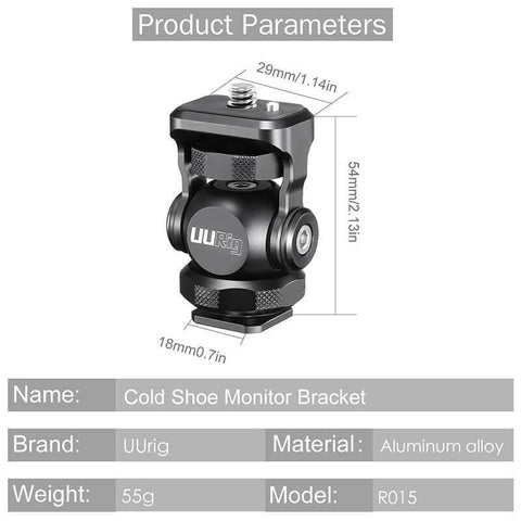 UURig R015 Cold Shoe Monitor Mount - ULANZI